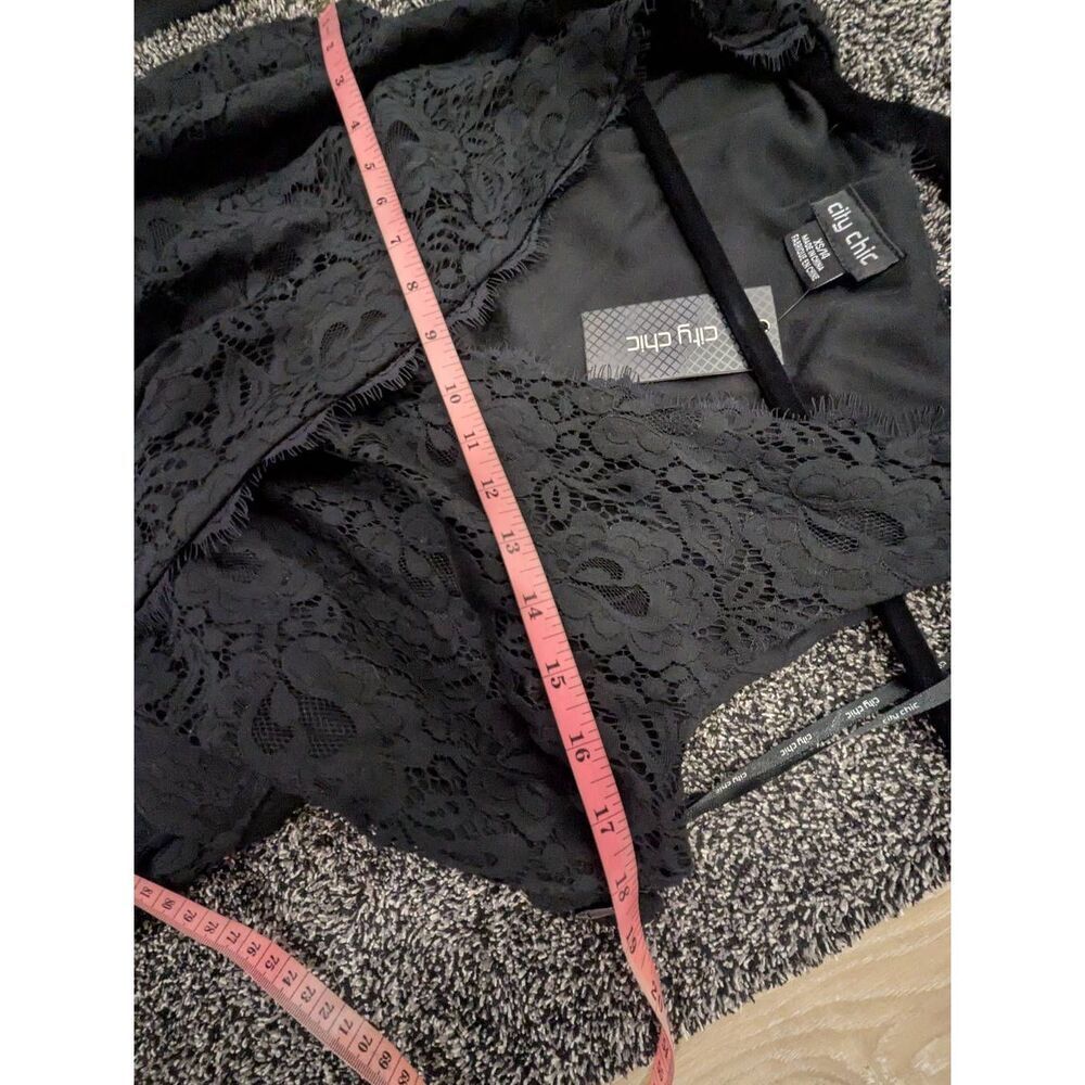 City Chic Dress Lace Magic High Low Lace Women's Plus Sz XS (14/14W/L) - BNWT - Picture 9 of 15